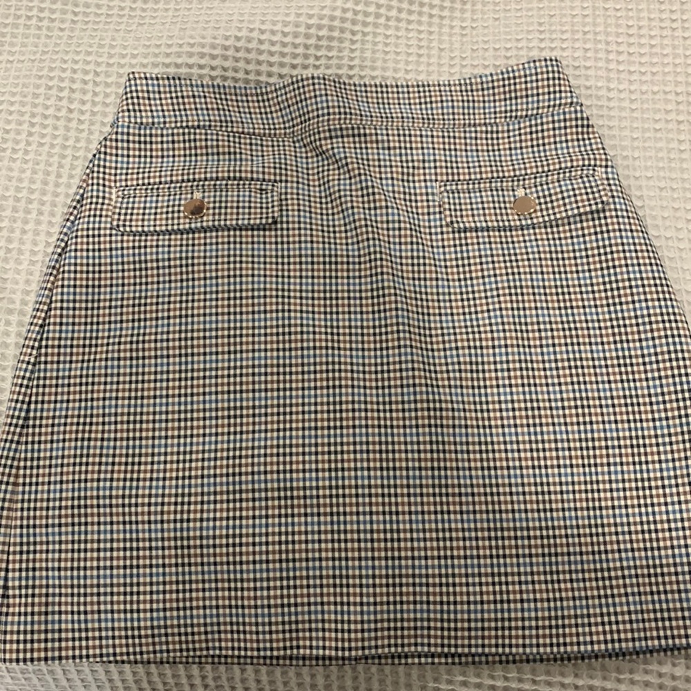 Loft Plaid Mini Skirt